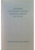 Rozprawy o pieniądzu w Polsce pierwszej połowy XVII wieku