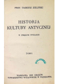 Historja kultury antycznej Tom I 1922 r.