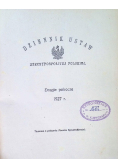 Dziennik Ustaw Rzeczypospolitej Polskiej drugie półrocze, 1927 r