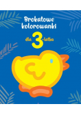Brokatowe kolorowanki dla 3-latka