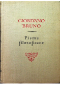 Bruno Pisma filozoficzne
