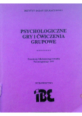 Psychologiczne gry i ćwiczenia grupowe