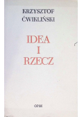 Idea i rzecz