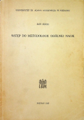 Wstęp do metodologii ogólnej nauk