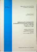 Bibliografia zawartości wydawnictw muzeów w Polsce za lata 1978 - 1982