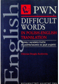 Difficult words in polish - english translation