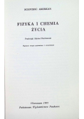 Fizyka i chemia życia
