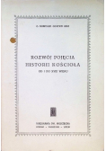 Rozwój pojęcia historii kościoła od I do XVIII wieku