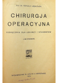 Chirurgja operacyjna 1919 r.