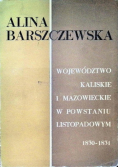 Województwo kaliskie i mazowieckie w powstaniu listopadowym