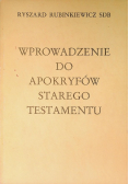 Wprowadzenie do Apokryfów Starego Testamentu