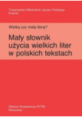 Wielką czy małą literą? Mały słownik użycia
