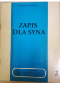 Zapis dla syna