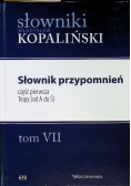 Słownik przypomnień Tom VII