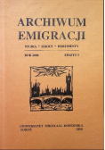 Archiwum Emigracji zeszyt 5 / 6 2003