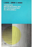 Terapia behawioralna w psychiatrii klinicznej