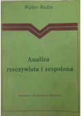 Analiza rzeczywista i zespolona