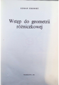 Wstęp do geometrii różniczkowej