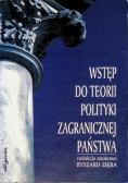 Wstęp do teorii polityki zagranicznej państwa