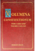 Volumina Constitutionum Tom 1 1493 - 1549 volumen 1 1493-1526