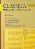 Classica wratislaviensia ze studiów nad technikami narracyjnymi Tacyta wypowiedzi proleptyczne 23