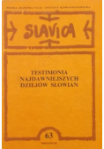 Testimonia najdawniejszych dziejów Słowian