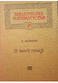 O teorii relacji