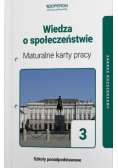 Wiedza o społeczeństwie  Tom 3 Maturalne karty pracy Zakres rozszerzony