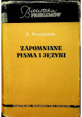 Zapomniane pisma i języki