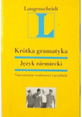 Krótka gramatyka, Język Niemiecki