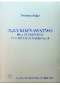 Językoznawstwo dla studentów informacji naukowej