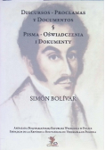 Bolivar pisma oświadczenia i dokumenty