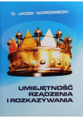 Umiejętność rządzenia i rozkazywania