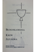 Błogosławiona krew Jezusowa