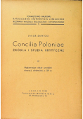 Concilia Poloniae źródła i studia krytyczne III 1949 r