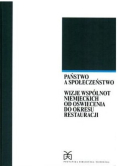 Państwo a społeczeństwo wizje wspólnot niemieckich od oświecenia do okresu restauracji