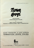 Czasopismo "Nowe drogi" 1949r. Nr  6/49