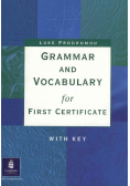 Grammar and Vocabulary for First Certificate