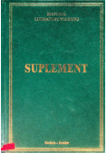 Historia literatury Polskiej Suplement