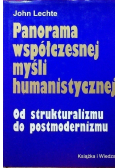 Panorama współczesnej myśli humanistycznej