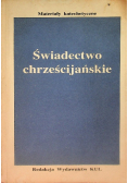 Świadectwo chrześcijańskie