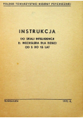 Instrukcja do skali inteligencji D. Wechslera dla dzieci od 5 do 15 lat