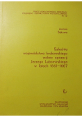 Szlachta województwa krakowskiego wobec opozycji Jerzego Lubomirskiego w latach 1661 - 1667