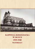 Kapituła Kolegiacka W Ołyce 1919 - 1940 Materiały