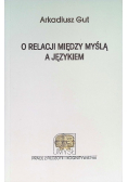 O relacji między myślą a językiem