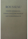 Umowa społeczna Uwagi o rządzie polskim List o widowiskach