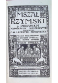 Mszał Rzymski z dodaniem Nabożeństw Nieszpornych 1931 r.