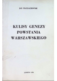 Kulisy genezy powstania warszawskiego