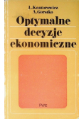 Optymalne decyzje ekonomiczne