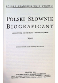 Polski słownik Biograficzny Tom I, 1935 r.